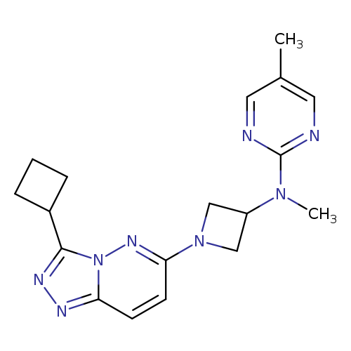 N-(1-{3-cyclobutyl-[1,2,4]triazolo[4,3-b]pyridazin-6-yl}azetidin-3-yl)-N,5-dimethylpyrimidin-2-amine