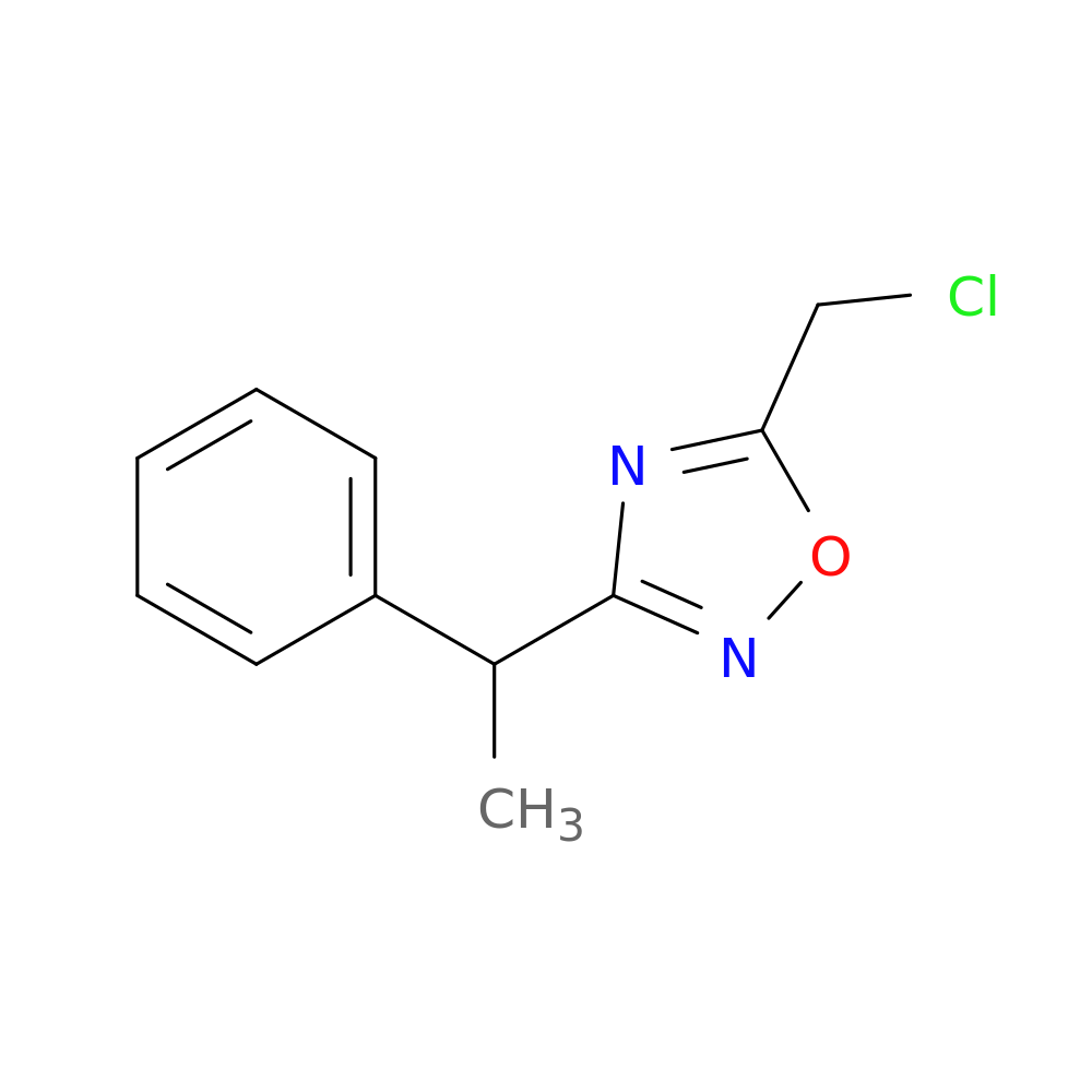 5-(Chloromethyl)-3-(1-phenylethyl)-1,2,4-oxadiazole