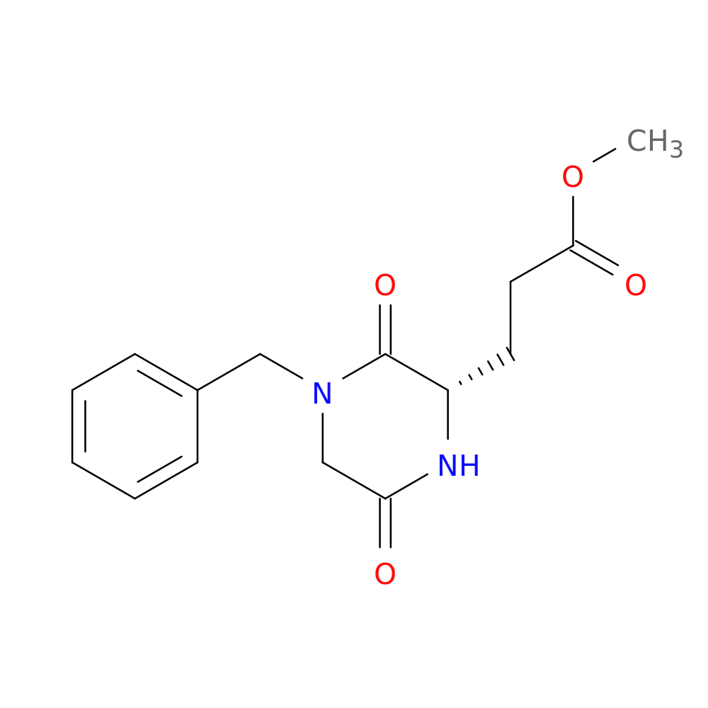 methyl 3-[(2S)-4-benzyl-3,6-dioxopiperazin-2-yl]propanoate