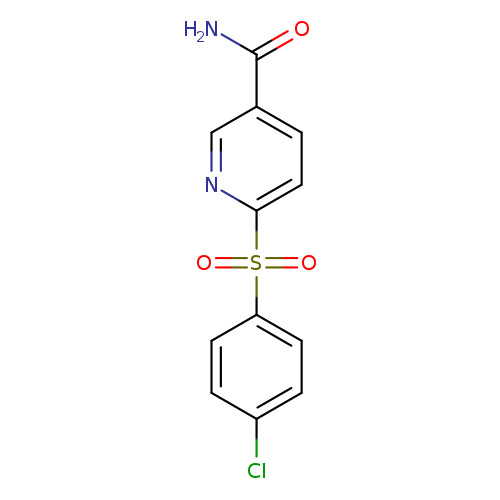 6-(4-chlorobenzenesulfonyl)pyridine-3-carboxamide