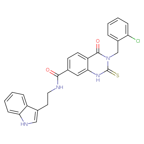 3-[(2-chlorophenyl)methyl]-N-[2-(1H-indol-3-yl)ethyl]-4-oxo-2-sulfanylidene-1,2,3,4-tetrahydroquinazoline-7-carboxamide
