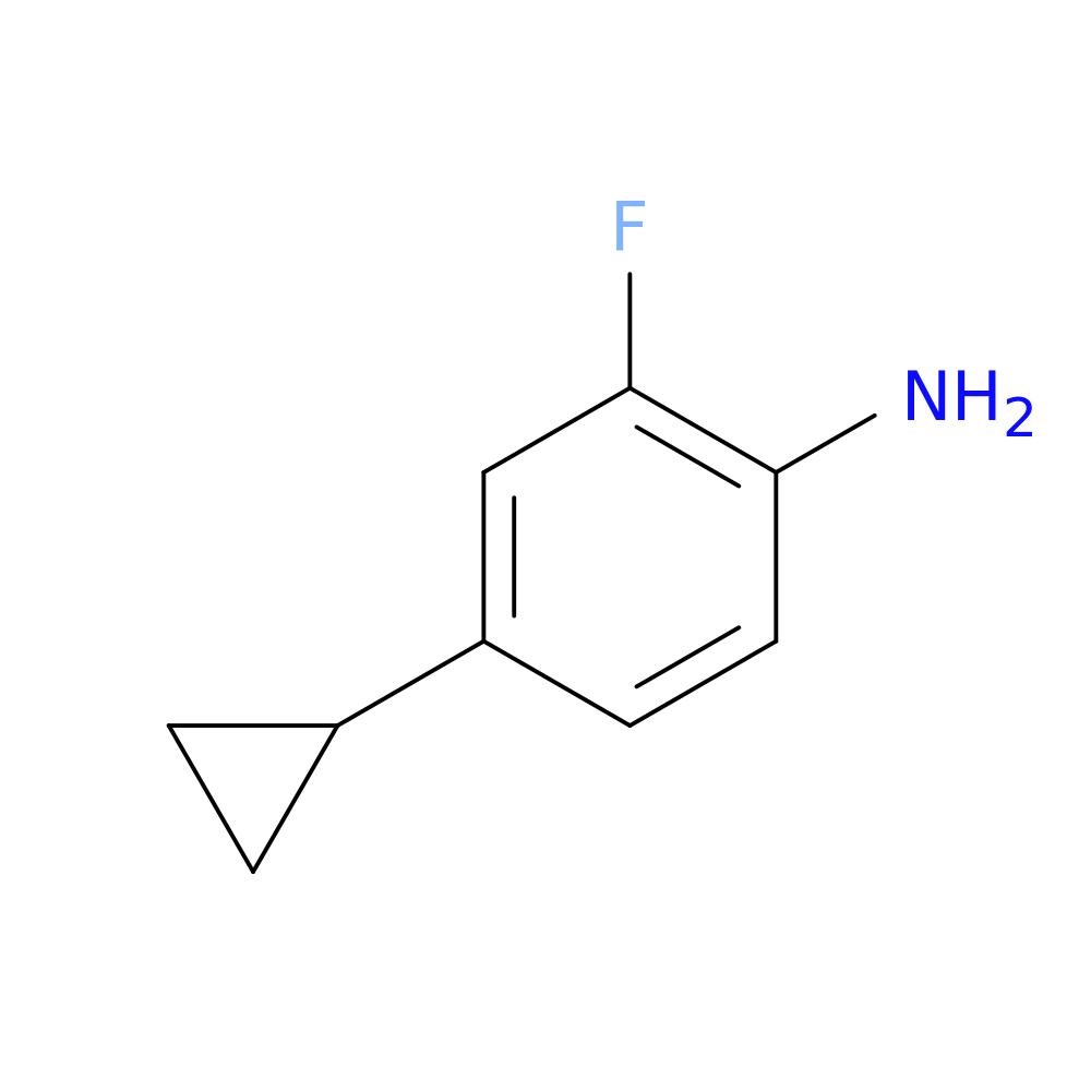 4-Cyclopropyl-2-fluorophenylamine