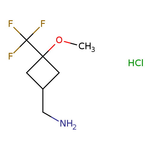 [3-methoxy-3-(trifluoromethyl)cyclobutyl]methanaminehydrochloride