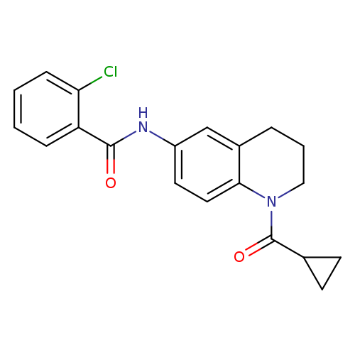 2-chloro-N-(1-cyclopropanecarbonyl-1,2,3,4-tetrahydroquinolin-6-yl)benzamide