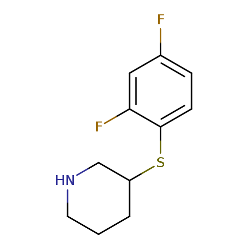 3-[(2,4-difluorophenyl)sulfanyl]piperidine
