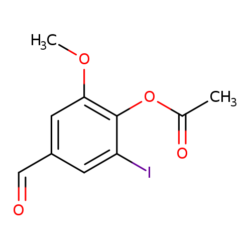 4-Formyl-2-iodo-6-methoxyphenyl acetate
