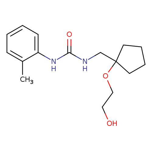 3-{[1-(2-hydroxyethoxy)cyclopentyl]methyl}-1-(2-methylphenyl)urea