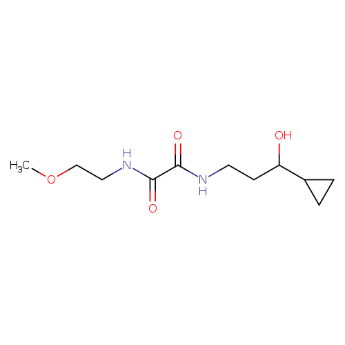N'-(3-cyclopropyl-3-hydroxypropyl)-N-(2-methoxyethyl)ethanediamide