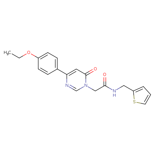 2-[4-(4-ethoxyphenyl)-6-oxo-1,6-dihydropyrimidin-1-yl]-N-[(thiophen-2-yl)methyl]acetamide