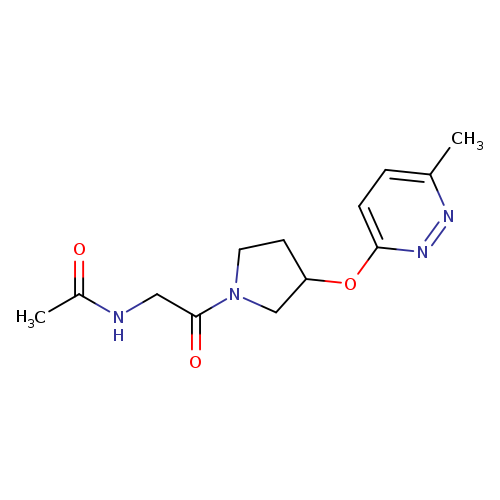 N-(2-{3-[(6-methylpyridazin-3-yl)oxy]pyrrolidin-1-yl}-2-oxoethyl)acetamide