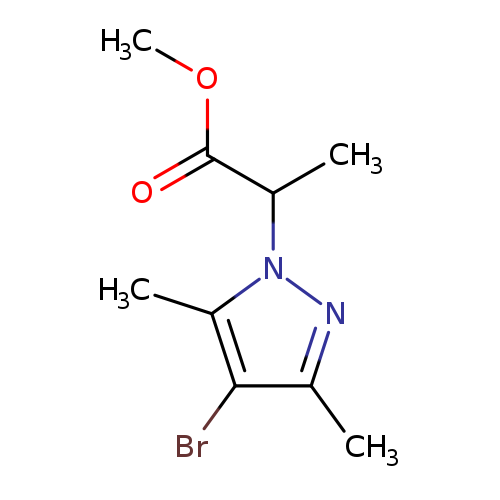 Methyl 2-(4-bromo-3,5-dimethyl-1H-pyrazol-1-yl)propanoate