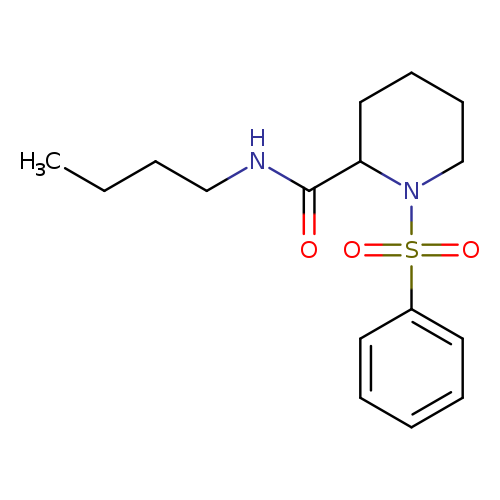 1-(benzenesulfonyl)-N-butylpiperidine-2-carboxamide