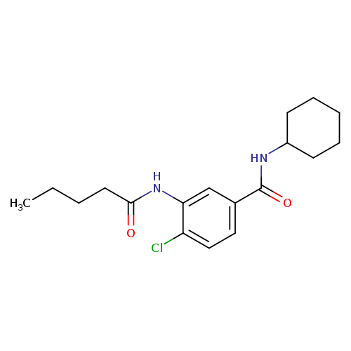 4-chloro-N-cyclohexyl-3-(pentanoylamino)benzamide