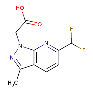 2-[6-(difluoromethyl)-3-methyl-1H-pyrazolo[3,4-b]pyridin-1-yl]acetic acid