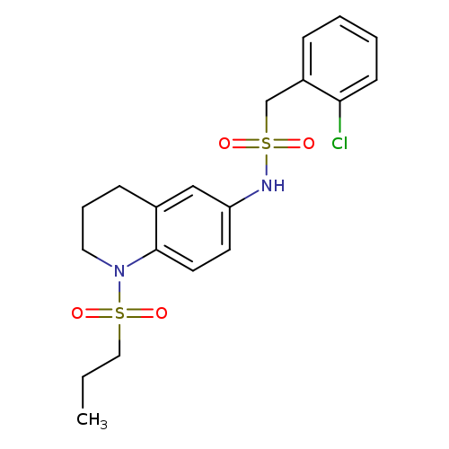 1-(2-chlorophenyl)-N-[1-(propane-1-sulfonyl)-1,2,3,4-tetrahydroquinolin-6-yl]methanesulfonamide