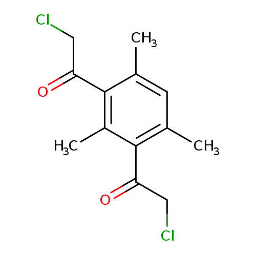 2-chloro-1-[3-(2-chloroacetyl)-2,4,6-trimethylphenyl]ethanone