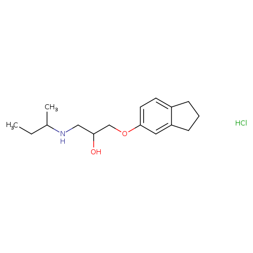 1-(sec-butylamino)-3-(2,3-dihydro-1H-inden-5-yloxy)-2-propanol hydrochloride