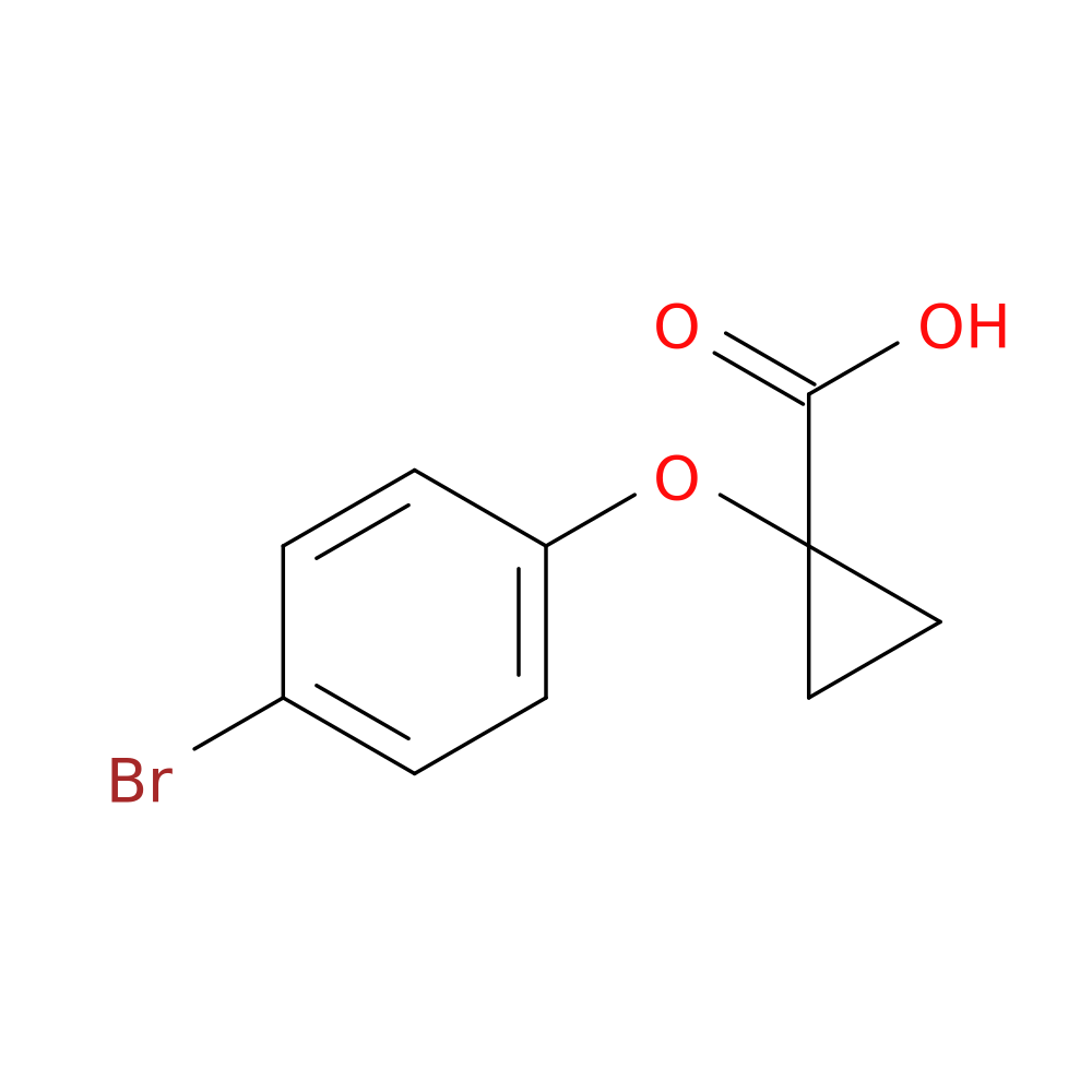1-(4-bromophenoxy)cyclopropane-1-carboxylic acid