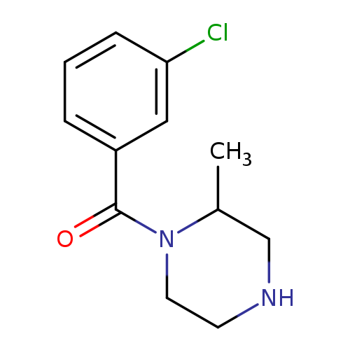 1-(3-chlorobenzoyl)-2-methylpiperazine