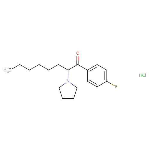 1-(4-fluorophenyl)-2-(pyrrolidin-1-yl)octan-1-one,monohydrochloride