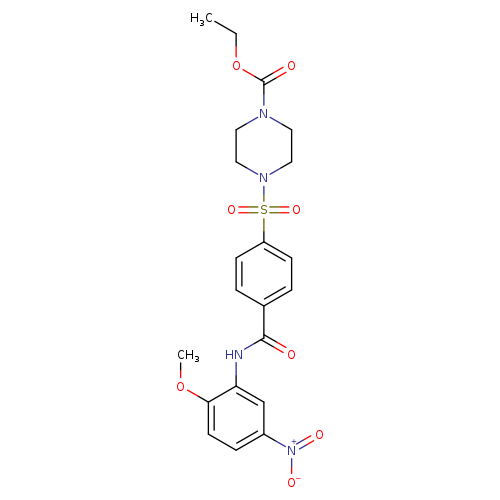 ethyl 4-{4-[(2-methoxy-5-nitrophenyl)carbamoyl]benzenesulfonyl}piperazine-1-carboxylate
