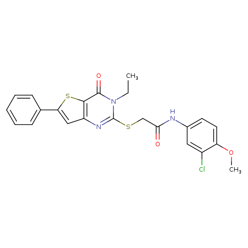 N-(3-chloro-4-methoxyphenyl)-2-({3-ethyl-4-oxo-6-phenyl-3H,4H-thieno[3,2-d]pyrimidin-2-yl}sulfanyl)acetamide
