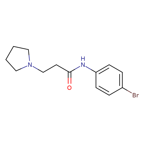 N-(4-bromophenyl)-3-(1-pyrrolidinyl)propanamide