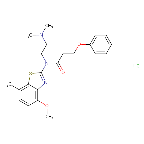N-[2-(dimethylamino)ethyl]-N-(4-methoxy-7-methyl-1,3-benzothiazol-2-yl)-3-phenoxypropanamide hydrochloride
