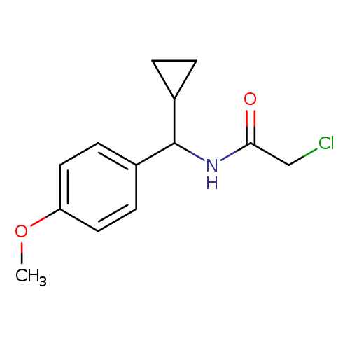 2-chloro-N-[cyclopropyl(4-methoxyphenyl)methyl]acetamide