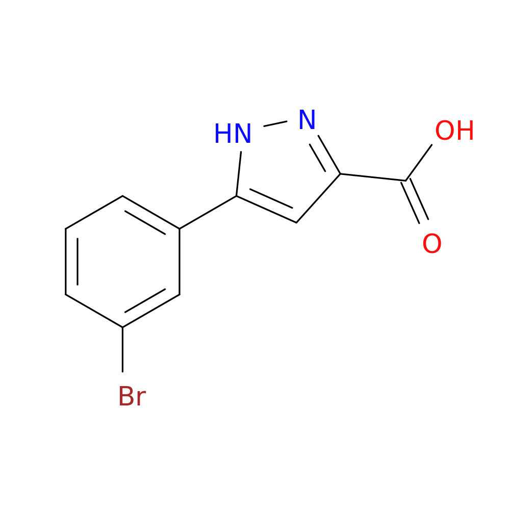 5-(3-BROMOPHENYL)-1H-PYRAZOLE-3-CARBOXYLIC ACID