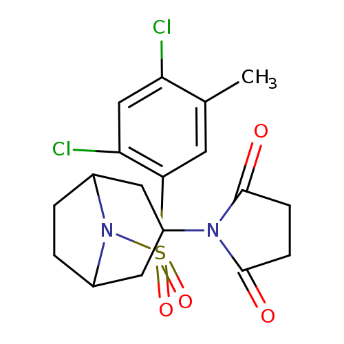 1-[8-(2,4-dichloro-5-methylbenzenesulfonyl)-8-azabicyclo[3.2.1]octan-3-yl]pyrrolidine-2,5-dione