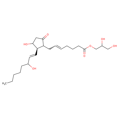 9-OXO-11ALPHA,15S-DIHYDROXY-PROSTA-5Z,13E-DIEN-1-OIC ACID, 2,3-DIHYDROXYPROPYL ESTER
