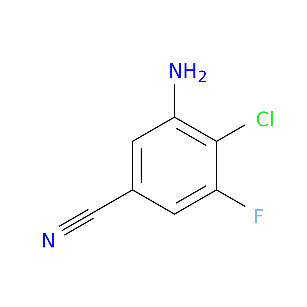 3-amino-4-chloro-5-fluorobenzonitrile