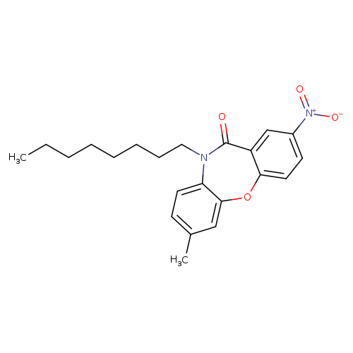5-methyl-13-nitro-9-octyl-2-oxa-9-azatricyclo[9.4.0.0^{3,8}]pentadeca-1(11),3(8),4,6,12,14-hexaen-10-one