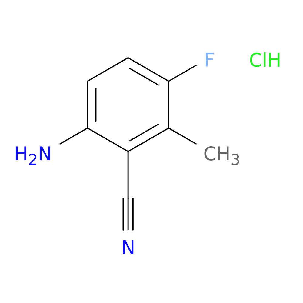 6-amino-3-fluoro-2-methylbenzonitrile hydrochloride