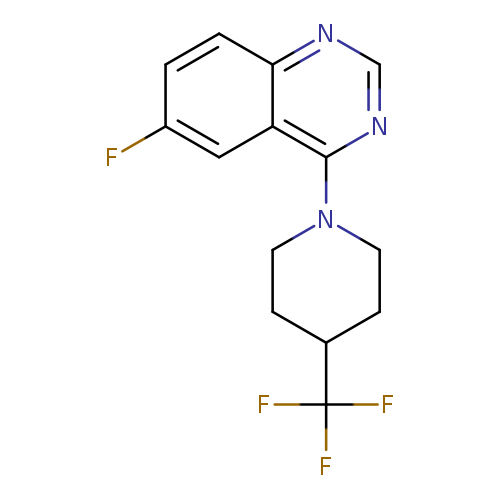 6-fluoro-4-[4-(trifluoromethyl)piperidin-1-yl]quinazoline