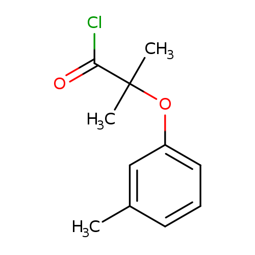 2-Methyl-2-(3-methylphenoxy)propanoyl chloride
