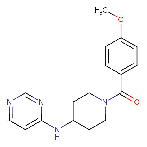 N-[1-(4-methoxybenzoyl)piperidin-4-yl]pyrimidin-4-amine