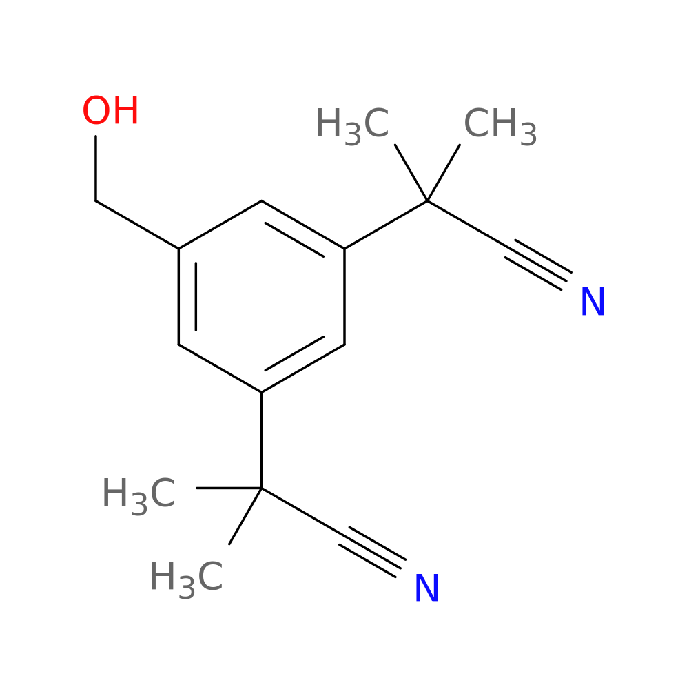 2,2'-(5-(Hydroxymethyl)-1,3-phenylene)bis(2-methylpropanenitrile) (Anastrozole Impurity)