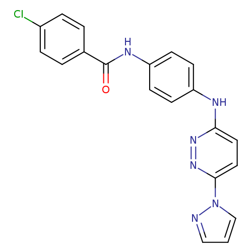 4-chloro-N-(4-{[6-(1H-pyrazol-1-yl)pyridazin-3-yl]amino}phenyl)benzamide