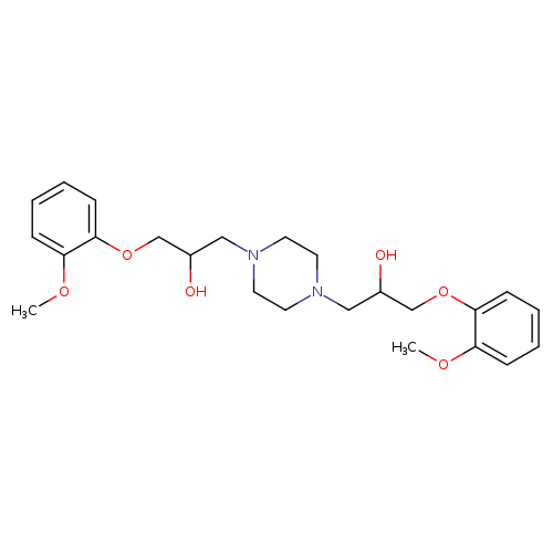 α,α'-Bis[(2-Methoxyphenoxy)methyl]-1,4-piperazinediethanol