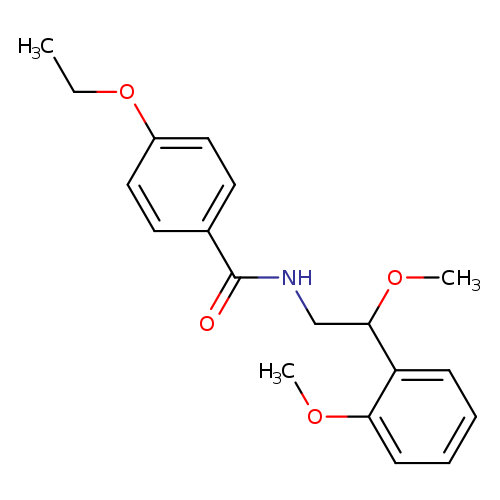 4-ethoxy-N-[2-methoxy-2-(2-methoxyphenyl)ethyl]benzamide