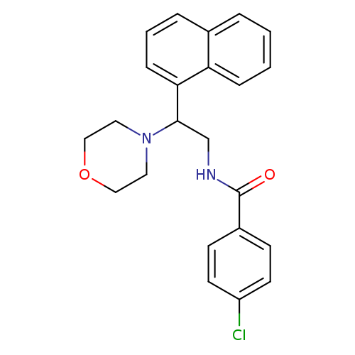 4-chloro-N-[2-(morpholin-4-yl)-2-(naphthalen-1-yl)ethyl]benzamide