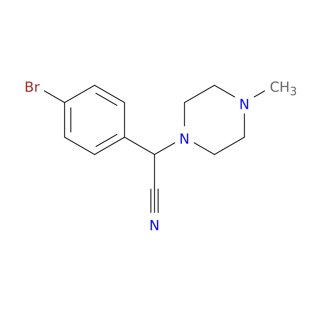 2-(4-bromophenyl)-2-(4-methylpiperazin-1-yl)acetonitrile