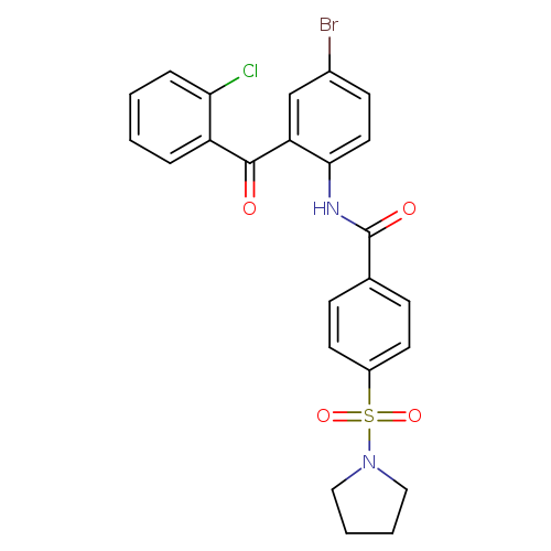 N-[4-bromo-2-(2-chlorobenzoyl)phenyl]-4-(pyrrolidine-1-sulfonyl)benzamide