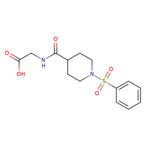 2-{[1-(benzenesulfonyl)piperidin-4-yl]formamido}acetic acid