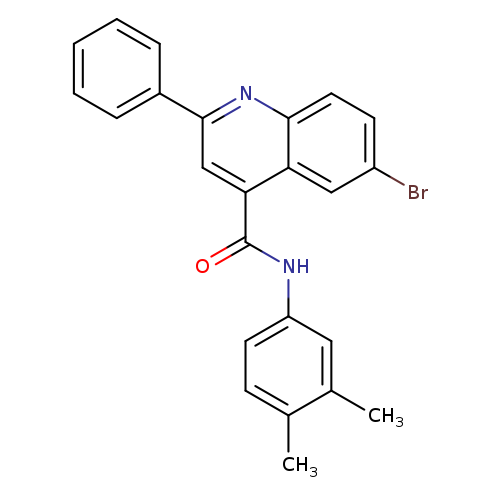 6-bromo-N-(3,4-dimethylphenyl)-2-phenyl-4-quinolinecarboxamide