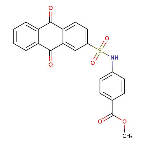 methyl 4-(9,10-dioxo-9,10-dihydroanthracene-2-sulfonamido)benzoate