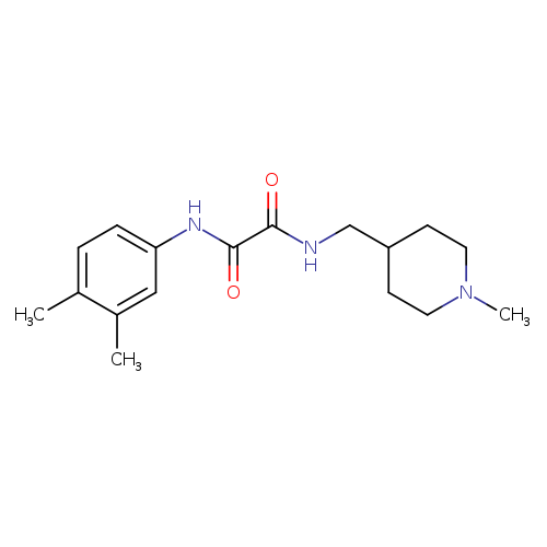 N'-(3,4-dimethylphenyl)-N-[(1-methylpiperidin-4-yl)methyl]ethanediamide