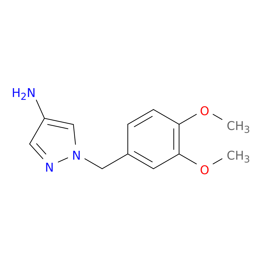 1-[(3,4-dimethoxyphenyl)methyl]-1H-pyrazol-4-amine